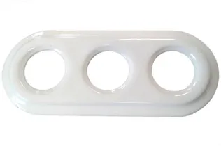 RAAM 3-NE FENDE SÜV KERAAMILINE VALGE