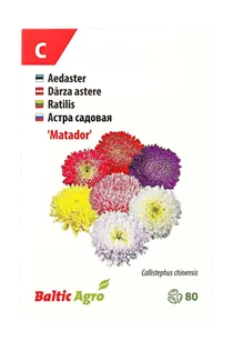 SEEMNED BALTIC AGRO ASTER 'MATADOR' VÄRVIDE SEGU, H 80-90 CM, 80S