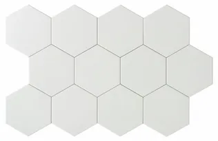 PÕRANDAPLAAT MAYOLICA ESSENCE WHITE 14X16CM HEXAGON 0,44M² PAKIS