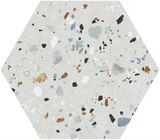 PÕRANDA-JA SEINAPLAAT PRISSMACER HEX. GOBI BIANCO MATT 20X24CM