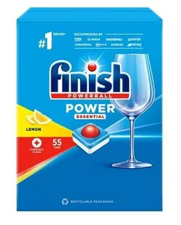 NÕUDEPESUTABLETID FINISH POWER ESSENTIAL LEMON 55TK