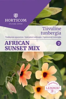 SEEMNED HORTICOM TIIVULINE TUNBERGIA AFRICAN SUNSET MIX 50TK