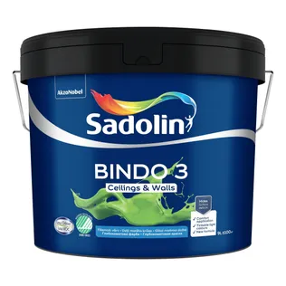 LAE JA SEINAVÄRV SADOLIN OS BINDO 3 BW VALGE 9L TÄISMATT