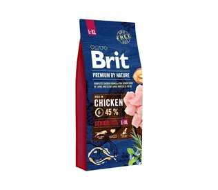 TÄISSÖÖT BRIT PREMIUM BY NATURE SENIOR L/XL 15KG
