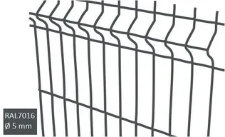 AIA KEEVISPANEEL 3D 50X200/5MM 2,03X2,5M RAL7016