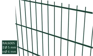 AIA KEEVISPANEEL 2D 50X200/6/5/6MM 1,83X2,5M RAL6005