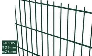 AIA KEEVISPANEEL 2D 50X200/8/6/8MM 1,63X2,5M RAL6005