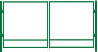 AUTOVÄRAVA RAAM 1000X4000MM RAL6005 ZN