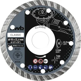 TEEMANTLÕIKEKETAS KWB, TURBO 115MM