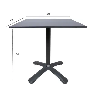 LAUD BEIDA 70X70XH72CM PRUUN