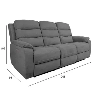 DIIVAN MIMI 3-KOHALINE ELEKTRILINE RECLINER HALL