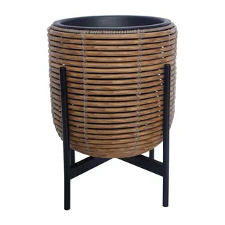 LILLEPOTT WICKER ALUSEGA 30X30XH38CM PRUUN