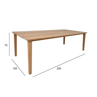 LAUD MALDIVE 220X100XH75CM TIIKPUU