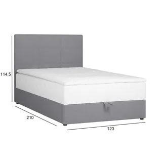 KONTINENTAALVOODI LEVI 120X200CM MADRATSIGA