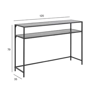 KONSOOLLAUD SEAFORD 120X35XH79CM MUST