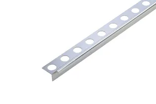 PLAADILIIST CEZAR KITSAS ALUMIINIUM 10X10X2500MM ANOD. LÄIKIV HÕBE