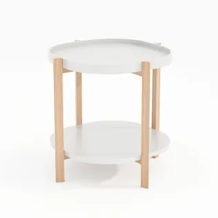 ABILAUD NORAH 50X50XH55CM, VALGE