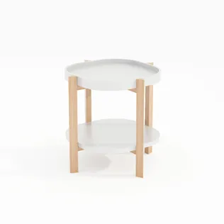 ABILAUD NORAH 40X40XH60CM, VALGE