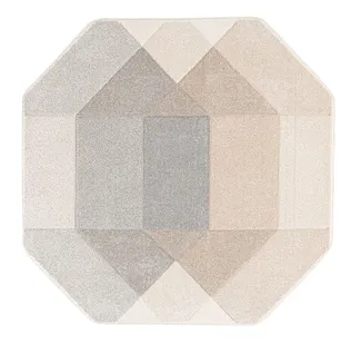 VAIP DIXIE CARVED-3, 160X160CM, HALL/BEEŽ