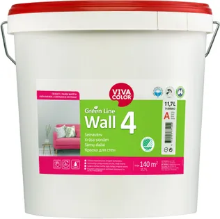 SEINAVÄRV VIVACOLOR WALL 4 A 11,7L TÄISMATT