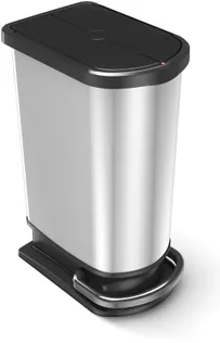 PRÜGIKAST ROTHO PASO PEDAALIGA 2-OSALINE MUST/HÕBEDANE 50L