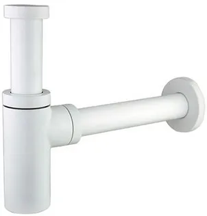 PUDELSIFOON NORDLINE 1 1/4" -Ø32 MESSING, VALGE