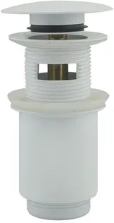 PÕHJAKLAPP NORDLINE ÜLEVOOLUGA CLICK-CLACK 1/4", MESSING, VALGE