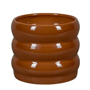 KERAAMILINE ÜMBRISPOTT NDT BUROLO 15X13CM PUNAKASPRUUN