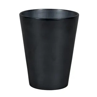 KERAAMILINE ÜMBRISPOTT ORHIDEELE NDT CALYPSO 13,1X16,1CM SÄRAV MUST