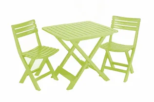 AIAMÖÖBLIKOMPLEKT PROGARDEN BIRKI LAUD JA 2 TOOLI ROHELINE