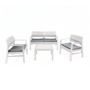 AIAMÖÖBLIKOMPLEKT PROGARDEN KILIMANJARO LAUD, DIIVAN, 2-TOOLI VALGE