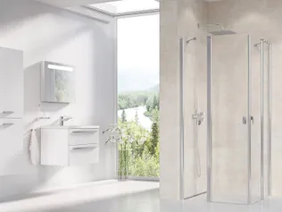 DUŠINURK RAVAK CRV2-100, 100X195CM, ALUMIINIUM, LÄBIPAISTEV