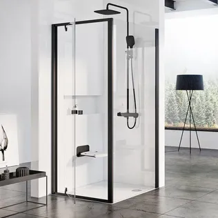 DUŠIUKS RAVAK PIVOT PDOP1-80, 80X190CM, MUST