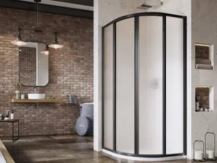 DUŠINURK RAVAK SKCP4-80, 80X195CM MUST, MATISTATUD KLAAS