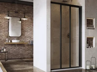 DUŠIUKS RAVAK SUPERNOVA ASDP3-130, 130X198CM MUST, LÄBIPAISTEV