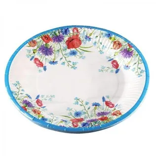 PAPPTALDRIKUD PICNIC SUVELILLED 18CM 10TK/PK
