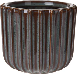 KERAAMILINE ÜMBRISPOTT 13CM TUMEROHELINE