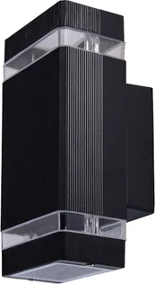 VÄLISVALGUSTI SEINALE 35W GU10X2 100X110X230MM IP44 MUST 