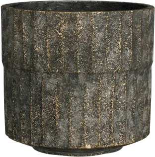 ÜMBRISPOTT MICA DECORATIONS APIRO 21X22,5CM MUST