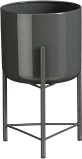 ÜMBRISPOTT JALGADEGA MICA DECORATIONS COLYN 30X17CM METALL MUST