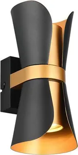 SEINALAMP TRIO COAT 2XGU10 IP20 MATT MUST/KULDNE