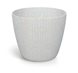 LILLEPOTT PROSPERPLAST LAMIA ECO WOOD Ø38,5CM VALGE