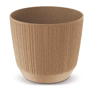 LILLEPOTT PROSPERPLAST RYFO ECO WOOD Ø12,6CM PRUUN