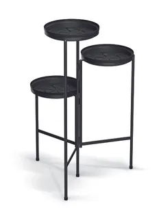 LILLEPOSTAMENT PROSPERPLAST TOL STAND 3 POTILE 79,5X48CM MUST