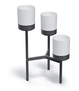 LILLEPOSTAMENT PROSPERPLAST BLOOMIE STAND 3 POTILE 80,5X49CM VALGE