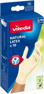 KUMMIKINDAD VILEDA NATURAL LATEX S/M, 10TK/PAKK
