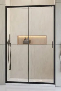 DUŠIUKS RADAWAY ALIENTA BLACK DWJ FRONT 110X190CM 