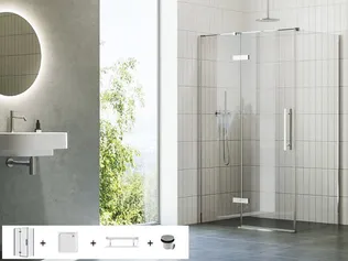 DUŠIKOMPLEKT RAVAK 100X195CM 5IN1 COSD2+COPS, SET13 KROOM