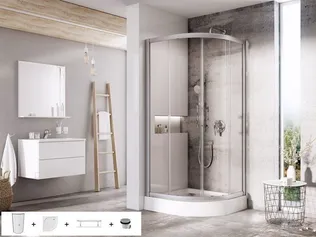 DUŠIKOMPLEKT RAVAK 5IN1 X-POINT XP1CP4, SET 16 ALUMIINIUM