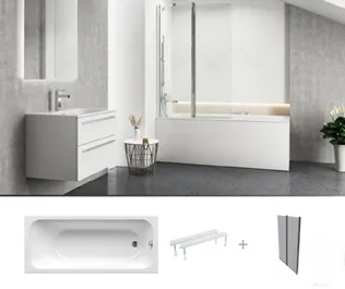 VANN RAVAK CHROME 150X70CM SETV18R VANNISEINAGA, SATIIN